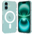 Etui Magnetyczne do iPhone 16, ERBORD CrystalMag, przezroczyste + Szkło na ekran