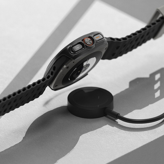 Etui Ringke do Samsung Galaxy Watch Ultra 47mm (2025 / 2024), Slim, czarne + Szkło Hartowane