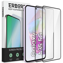 2x Szkło Hartowane ERBORD 3D do Samsung Galaxy A35 5G – pełna ochrona zakrzywionego ekranu