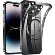 Zestaw Etui do iPhone 14 Pro, MagSafe Hybrid, czarne + Szkło