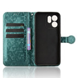 Etui z klapką do Oppo Reno 14F, Wallet Rhombus, zielone