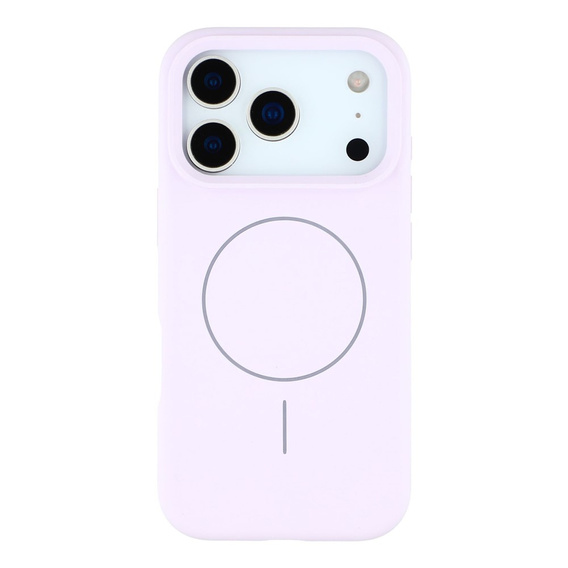 Etui silikonowe do iPhone 17 Pro Max, do MagSafe, antywstrząsowe, fioletowe