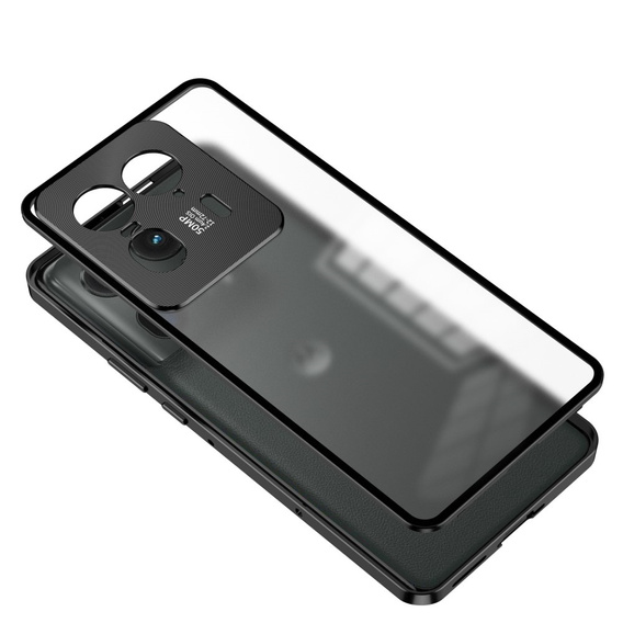 Etui do Motorola Edge 50 Ultra, Frame Case, czarne