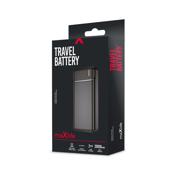 Power Bank Maxlife MXPB-01 20000 mAh - czarny