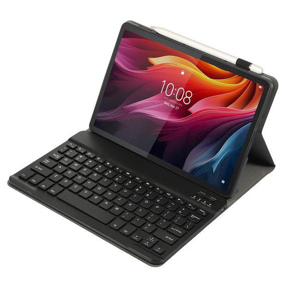 Etui z klawiaturą Bluetooth do Lenovo Tab K11 Plus - czarne