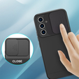 Etui do Samsung Galaxy A54 5G, ERBORD Cam Slider, czarne + Szkło hartowane