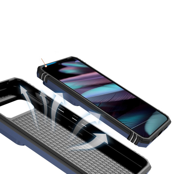 Etui pancerne do Google Pixel 8 Pro, CamShield Slide, niebieskie