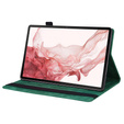 Etui do Samsung Galaxy Tab S10 FE+ Plus, Classic, z miejscem na rysik, zielone