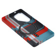 Etui do Samsung Galaxy S25 Ultra, Carbon Fiber MagSafe, niebieskie / czerwone