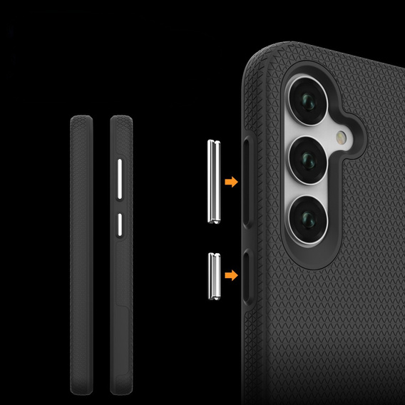 Etui Pancerne do Samsung Galaxy A35 5G, Dual Layer, czarne