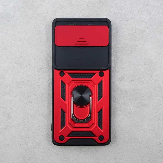 Etui pancerne do Realme 11 Pro 5G / 11 Pro+ 5G, CamShield Slide, czerwone