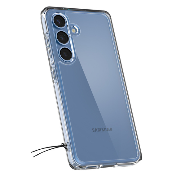Etui Spigen do Samsung Galaxy S25+ Plus, Ultra Hybrid, przezroczyste + Szkło Hartowane 9H