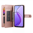 Etui z klapką do Realme 14 Pro+ 5G, Wallet Zipper Pocket, różowe