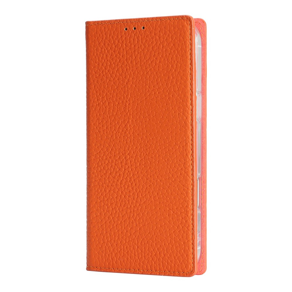 Etui z klapką Litchi Skin Grain do iPhone 17 Pro Max