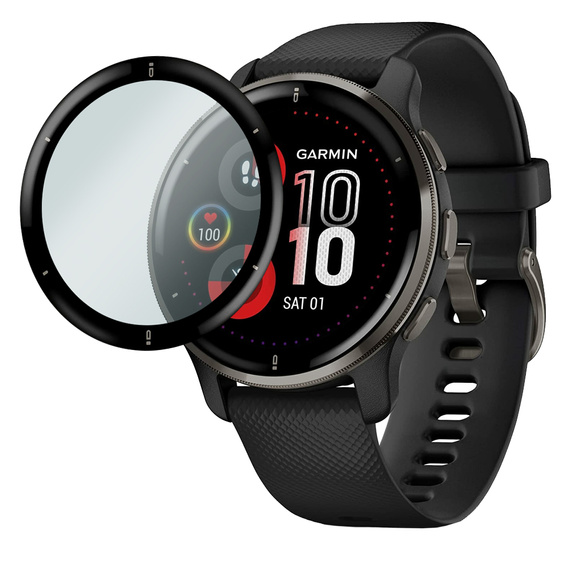 2x Szkło Hybrydowe ERBORD do Garmin Venu 2 Plus