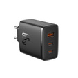 Baseus Cube Pro – ładowarka sieciowa 65W, 2x USB-C + 1x USB-A, czarna