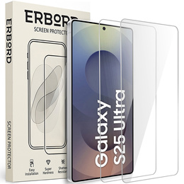 2x Szkło Hartowane ERBORD 9H do Samsung Galaxy S25 Ultra – ochrona, na którą możesz liczyć