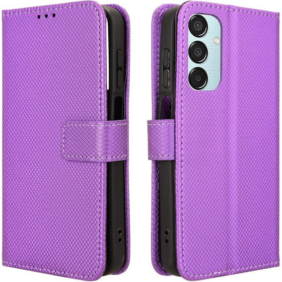 Etui z klapką do Samsung Galaxy M15 5G, Wallet Smart Magnet, fioletowe