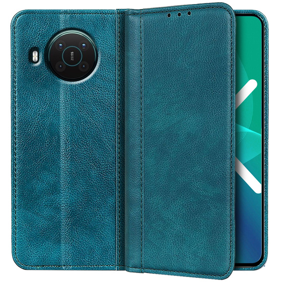 Etui do Nokia X10 / X20, Wallet Litchi Leather, zielone