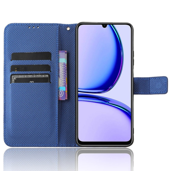 Etui z klapką do Realme Note 50, Wallet Smart Magnet, niebieskie