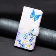 Etui z klapką do Xiaomi 13T / 13T Pro / Redmi K60 Ultra, Wallet, Butterfly & Flowers białe