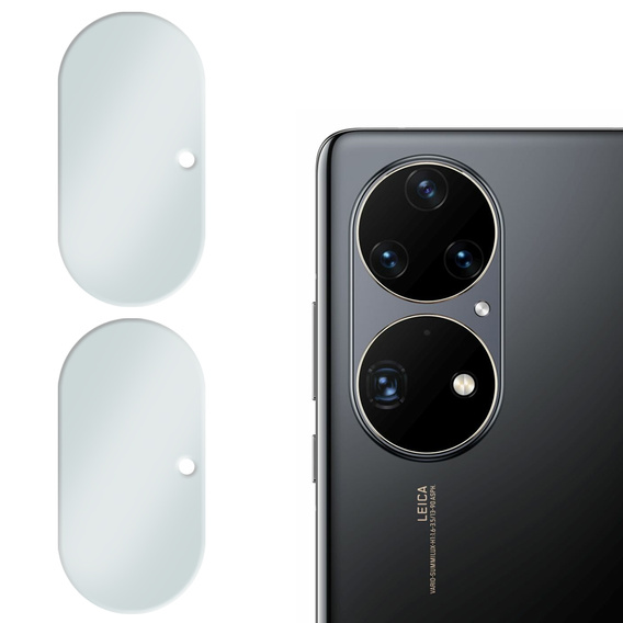 2x Szkło hartowane na aparat ERBORD do Huawei P50 Pro, przezroczyste