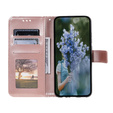 Etui z klapką do Oppo A17, Mandala, różowe rose gold