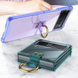 Etui GKK Corners Dropproof do Samsung Galaxy Z Flip 3 5G, Transparent Purple