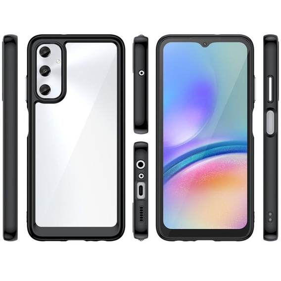 Etui do Samsung Galaxy A05s 4G, Fusion Hybrid, przezroczyste / czarne