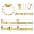 Bransoleta + Etui z Diamentami do Apple Watch 4/5/6/SE 40mm, Złota