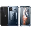 Etui pancerne do iPhone 11, Dexnor Full Body, granatowe