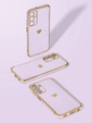 Etui do Samsung Galaxy A26 5G, Electro heart, fioletowe + Szkło 9H