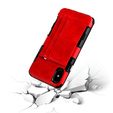 Etui Two Cards Hybrid Case iPhone XS / X 5.8 - Red