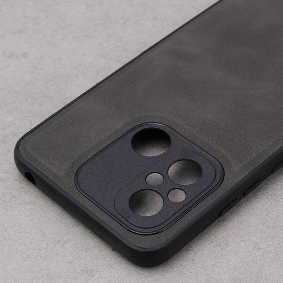 Etui do Xiaomi Redmi 12C, ERBORD Business, z blaszką do uchwytów samochodowych, szare