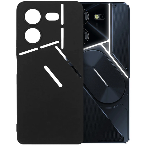 Etui cienkie do Tecno Pova 5 Pro, Slim, czarne