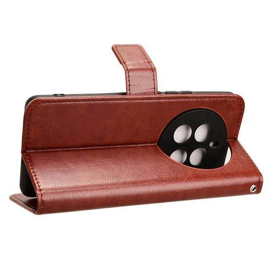 Etui z klapką do Realme 12 Pro 5G / 12 Pro+ 5G, Crazy Horse Wallet, brązowe