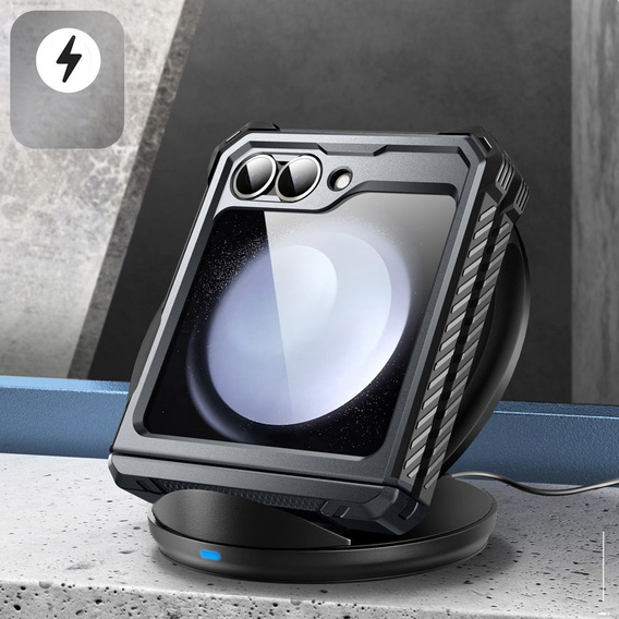 Etui Supcase IBLSN Armorbox do Samsung Galaxy Z Flip7 FE / Z Flip6, Czarne