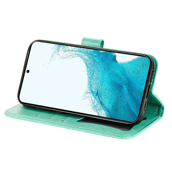 Etui z klapką do Samsung Galaxy A54 5G, Mandala, zielone