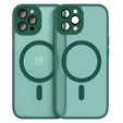 Etui do iPhone 16 Pro, do MagSafe, ERBORD Matt Case, zielony + Szkło na ekran
