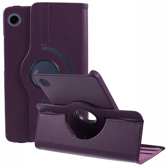 Etui do Samsung Galaxy Tab A9, Obrotowe 360, fioletowe