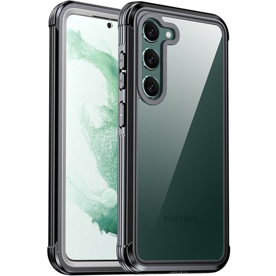 Etui do Samsung Galaxy S24, Shockproof, z folią, czarne
