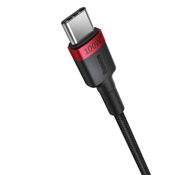 Baseus zestaw kabli Cafule USB-C na USB-C 2 m 100 W (2 sztuki)