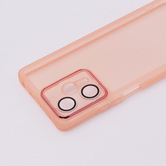 Etui do Xiaomi Poco F5, Fusion Hybrid, przezroczyste / różowe