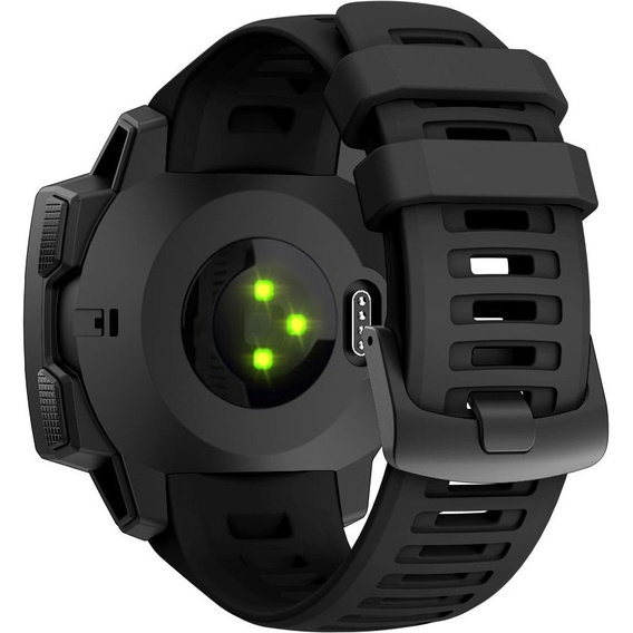 Pasek Silikonowy do Garmin Instinct / Instinct 2, Czarny