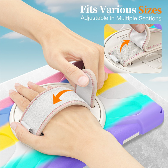 Pancerne etui z podstawką i paskiem na ramię do Samsung Galaxy Tab A11