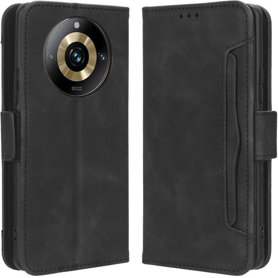 Etui z klapką do Realme 11 Pro 5G / Pro+ 5G, Card Slot, czarne