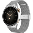 Bransoleta + Etui z osłoną na ekran do Huawei Watch GT 4 41mm, Srebrna