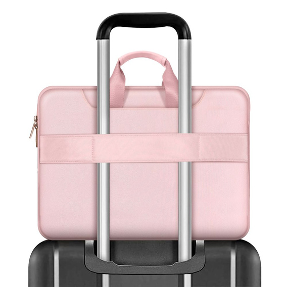 Tech-Protect Pocket Bag, Etui Torba do laptopów 15-16 cali, Różowa