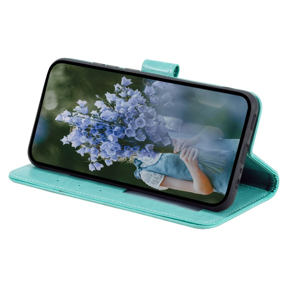 Etui z klapką do Xiaomi Redmi A3, Mandala, zielone