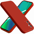 Etui do Samsung Galaxy M52 5G, Silicone Lite, czerwone